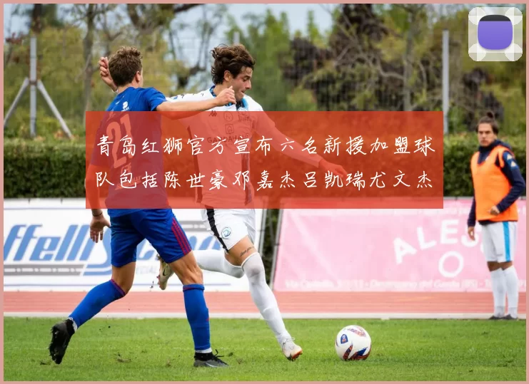 青岛红狮官方宣布六名新援加盟球队包括陈世豪邓嘉杰吕凯瑞尤文杰等球员